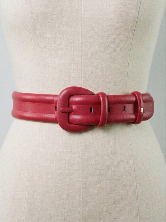 Vintage Mondi Escada Pink Leather Belt Size Small 80s 90s